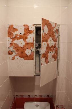 Люк под плитку Нажимной Секрет-Лайт 2 створки 1000*400 Люк под плитку Нажимной Секрет-Лайт 2 створки 1000*400