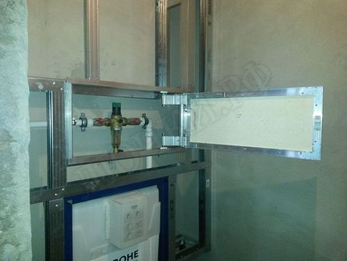 Люк под плитку Нажимной Секрет-Лайт 2 створки 1000*400 Люк под плитку Нажимной Секрет-Лайт 2 створки 1000*400