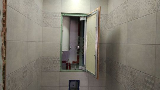 Люк под плитку Нажимной Секрет-Лайт 2 створки 1000*400 Люк под плитку Нажимной Секрет-Лайт 2 створки 1000*400