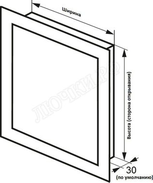 Бабушкина радость нажимной :-) 195*635, RAL 9003 матовый Бабушкина радость нажимной :-) 195*635, RAL 9003 матовый