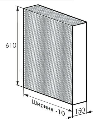 Радиаторный экран с перфорацией Кружок Перфорированный верх 1090*610 Радиаторный экран с перфорацией Кружок Перфорированный верх 1090*610