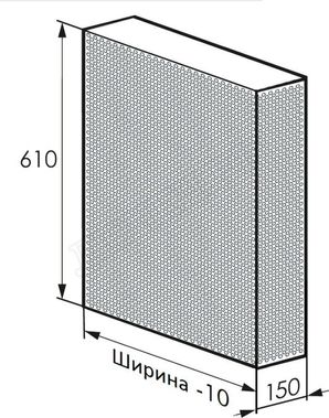 Радиаторный экран с перфорацией Кружок Перфорированный верх 1090*610 Радиаторный экран с перфорацией Кружок Перфорированный верх 1090*610