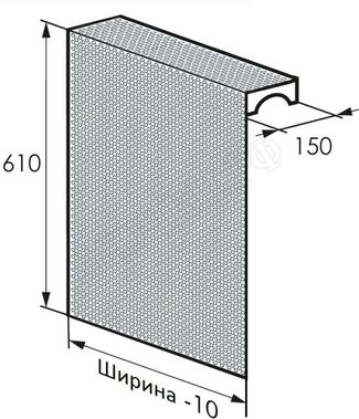 Радиаторный экран с перфорацией Кружок Перфорированный верх 1090*610 Радиаторный экран с перфорацией Кружок Перфорированный верх 1090*610