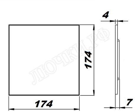 Вытяжной вентилятор airRoxy PS, чёрный матовый, 01-174 Вытяжной вентилятор airRoxy PS, чёрный матовый, 01-174